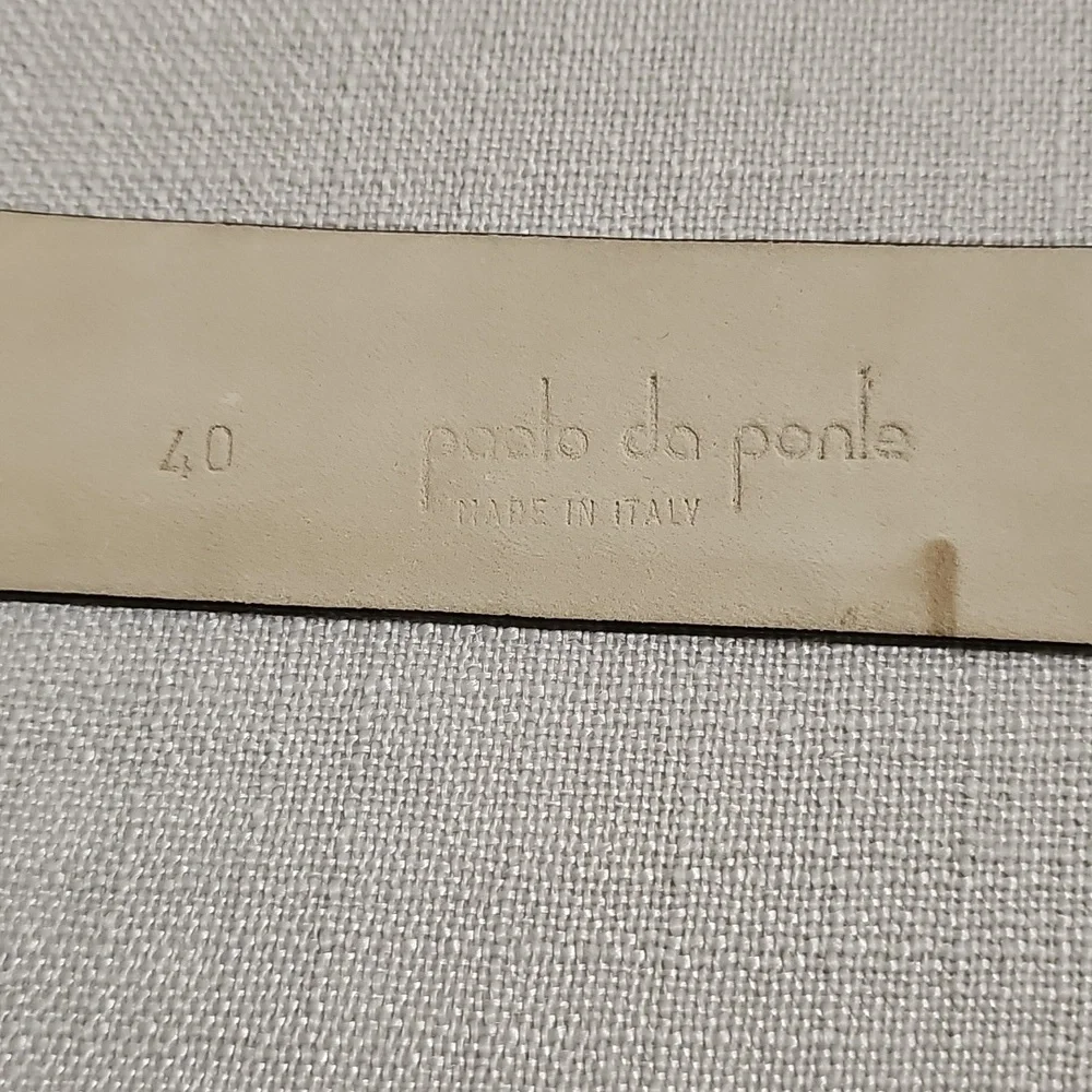 Paolo Da Ponte Men's Italian Leather Belt 40